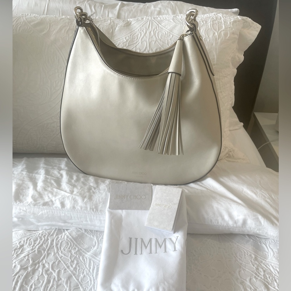 Jimmy Choo Tahini Hobo bag